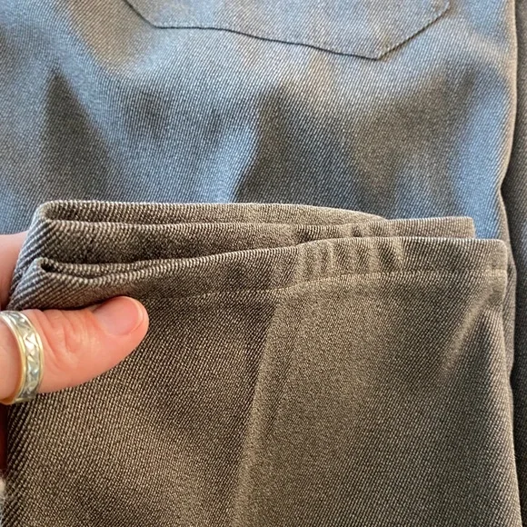 Armani Collezioni Wool Blend Brown Tan Trousers Pants Luxury Designer Minimalist - Picture 16 of 16